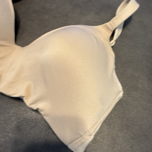 Natori Women's Beige Classic Wireless Contour Padded Seamless T-Shirt Bra Sz 34C - Picture 4 of 8